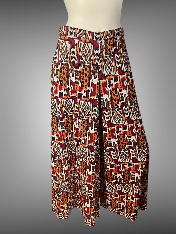 Vintage 70's maxi skirt knit M - image 2