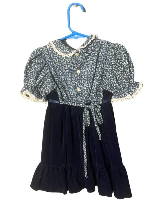 Vintage kids Gunne Sax style prairie dress 4T - image 4