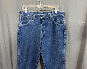 Vaqueros vintage Wrangler para hombre, talla 33 x 34