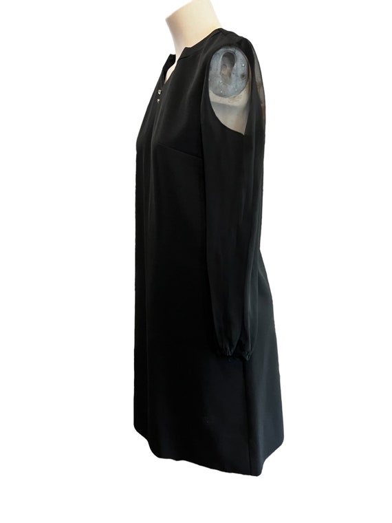 Vintage 70’s black dress M Puritan Forever Young - image 7