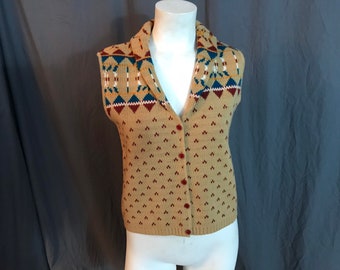 Vintage 1970’s sweater vest top M