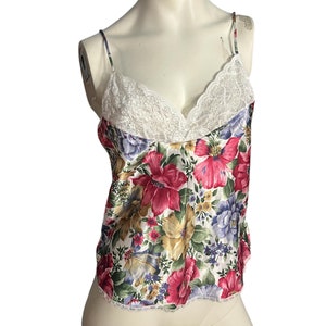 Vintage 80&#39;s floral camisole M