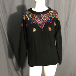 Vintage 1980’s In Charge embellished sweater S