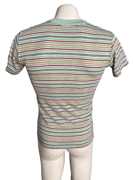 Vintage 70's Kings Road men's t-shirt striped S - image 4