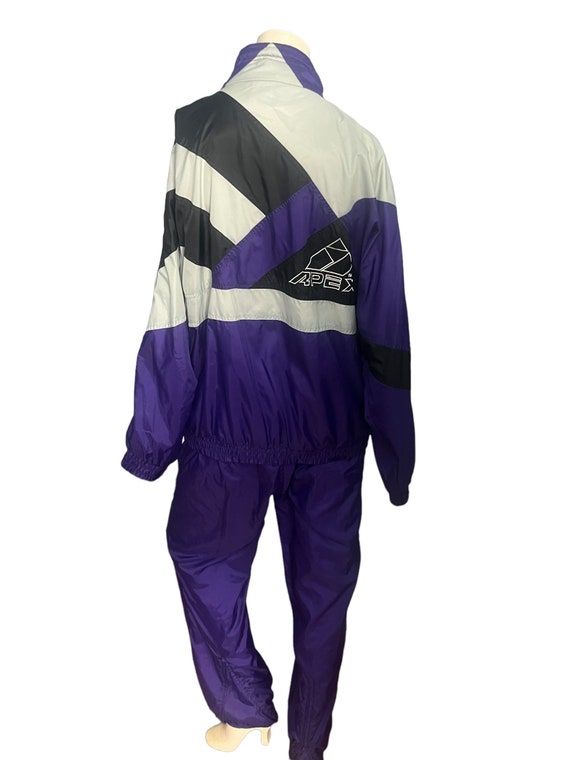 Vintage purple track suit ski suit Apex L - image 4