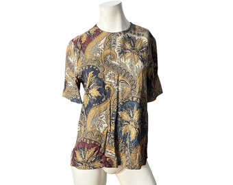 Blusa paisley vintage de los años 80 top 8