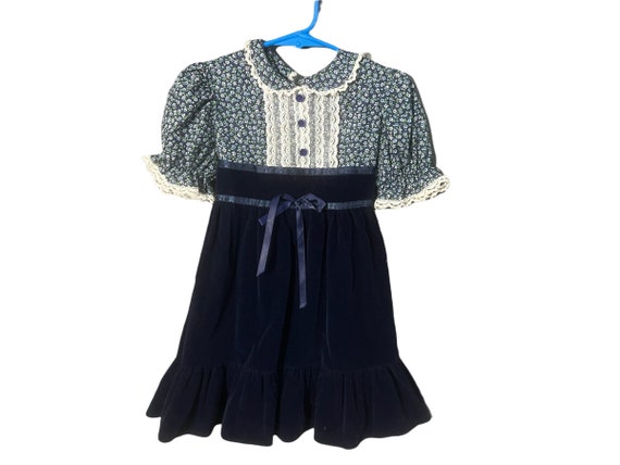 Vintage kids Gunne Sax style prairie dress 4T - image 3