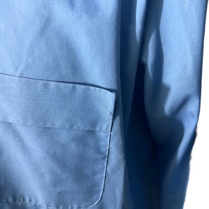 Vintage 60's blue Norgate men's shirt L image 8