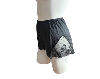 Vintage 70's black lingerie shorts 5 Vanity Fair