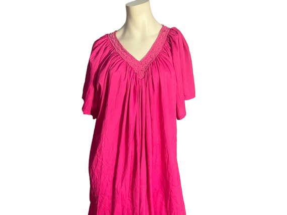 Vintage pink caftan dress one size - image 1
