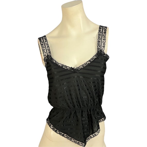 Vintage black Lady Cameo camisole lingerie S - Gem
