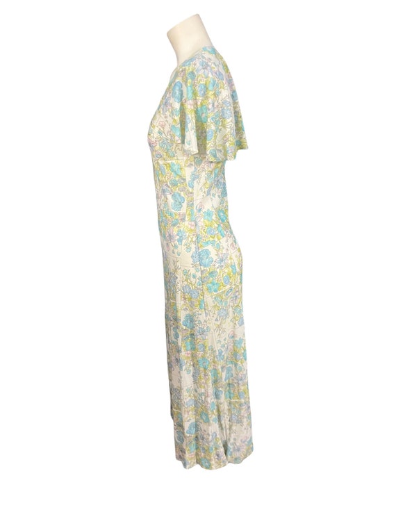 Vintage 70's long maxi dress M - image 4