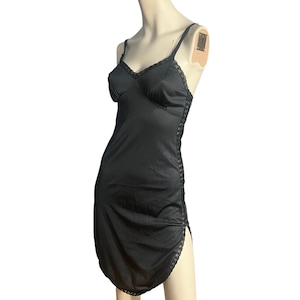 Lingerie slip vintage nera 34 M