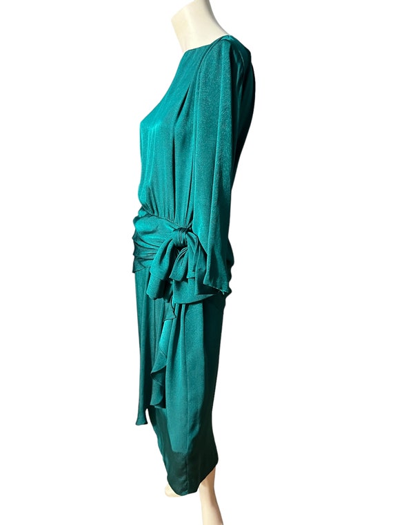 Vintage 80's green drop waist dress M L Vintage 80's green drop waist dress M L