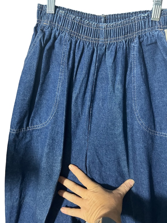 Vintage 80's high waist jeans 32 deadstock - image 3