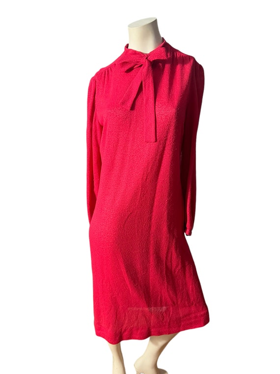 Vintage 70's pink terry cloth dress M Jeanne Durell View 2