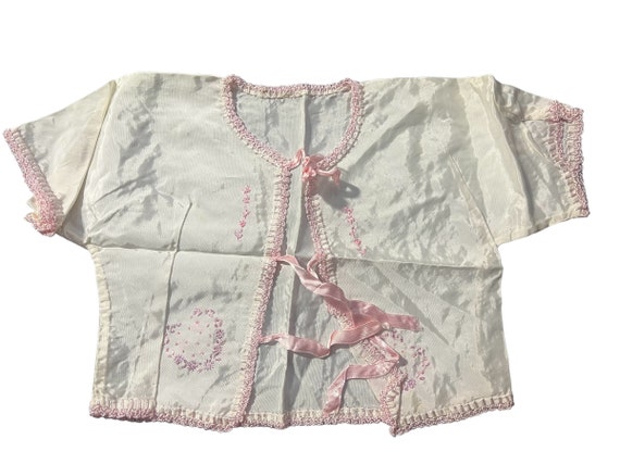 Vintage 50's baby diaper shirt jacket - image 1