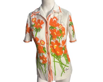 Vintage 70's Vera Neumann shirt M