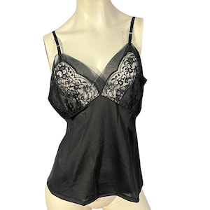 Vintage 50&#39;s black camisole L