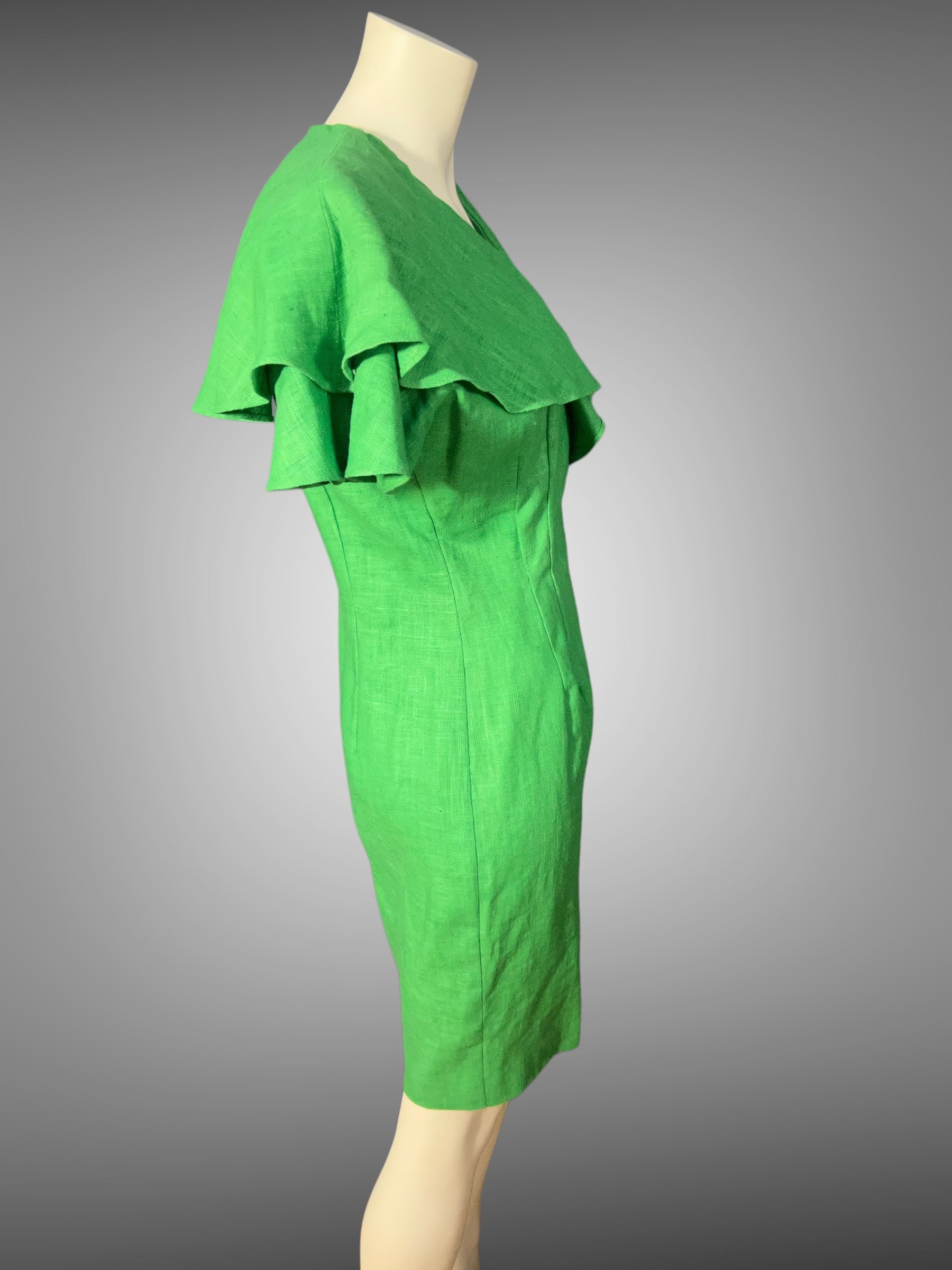 chinese dress ladies Cut-Out Linen Dress TAHITI in White main image 1