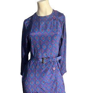 Vintage 80's blue dress 8 Samantha Stevens
