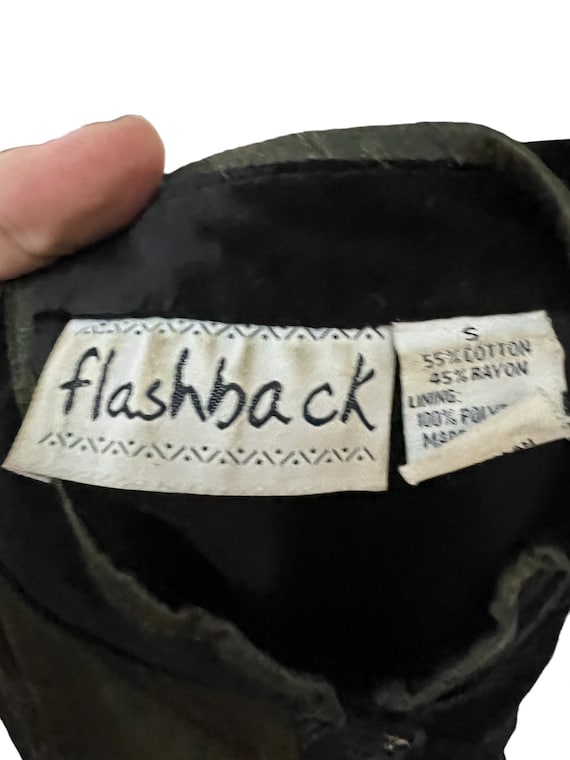 Vintage 80's patchwork jacket S Flashback - image 7