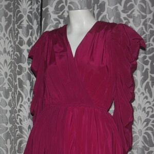 Vintage Nod 1980&#39;s Billy Jack Maroon Dress