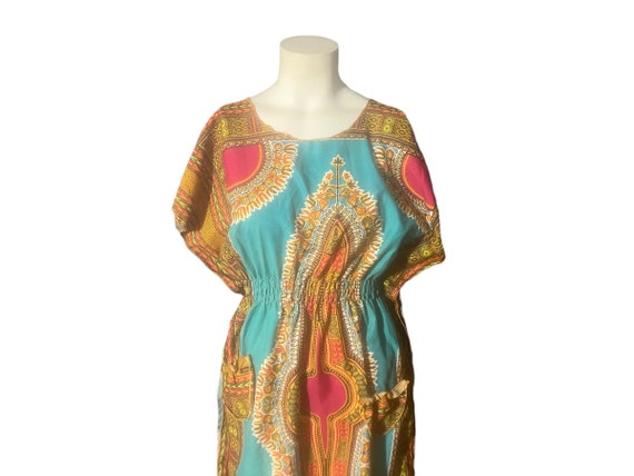 Vintage cotton hippie boho dress S M - image 1