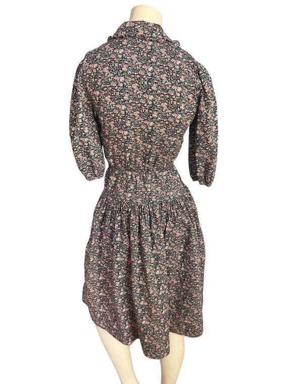 Vintage 70's floral prairie dress S - image 6