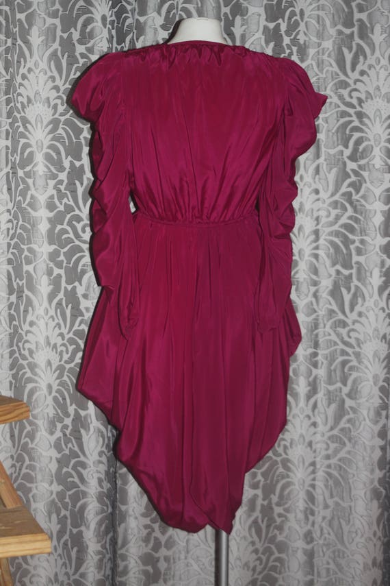 Vintage Nod 1980's Billy Jack Maroon Dress - image 6