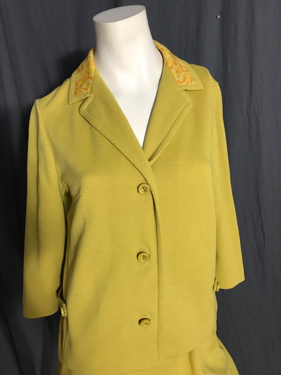 Vintage 1970’s Butte Knit mustard yellow women’s … - image 2