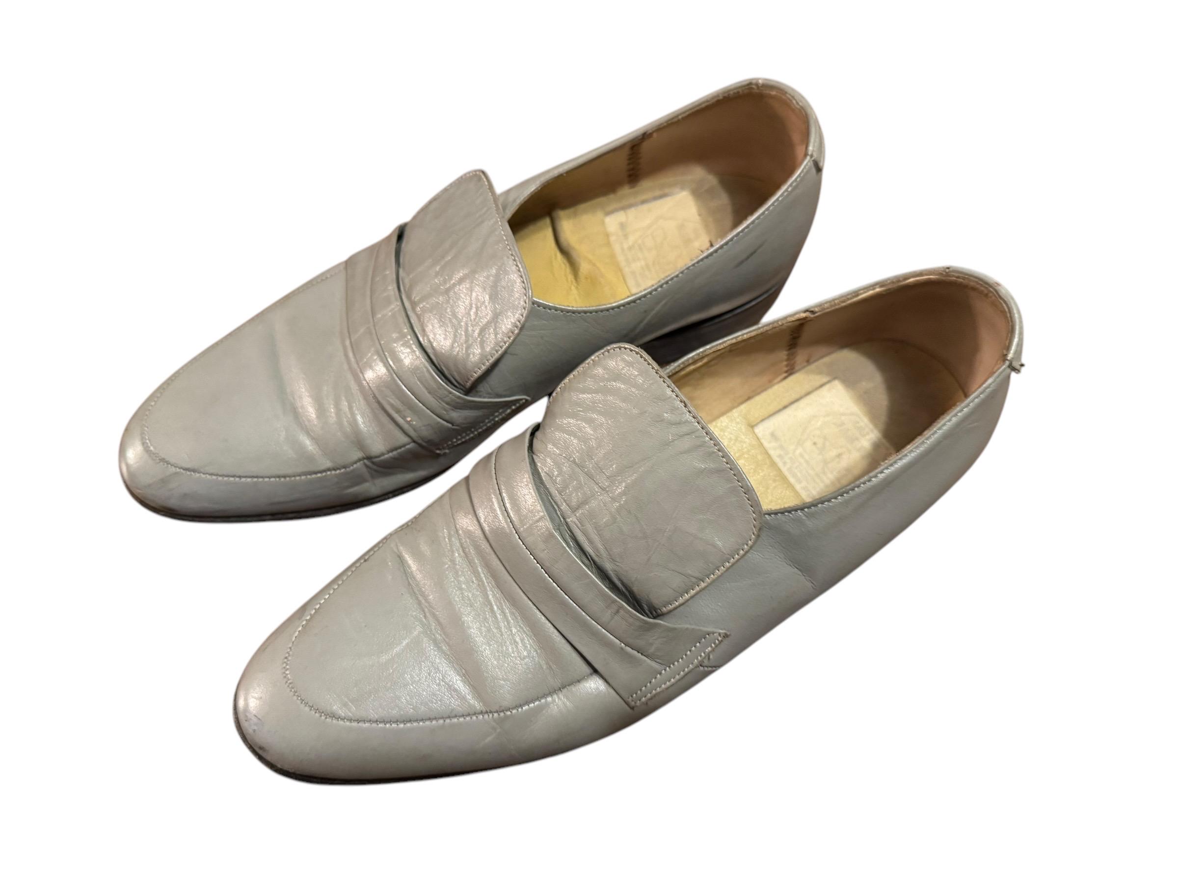 Rare 1960\'s Volare By Carlo Leoni White Leather Italian Loafers 1960 main image 3