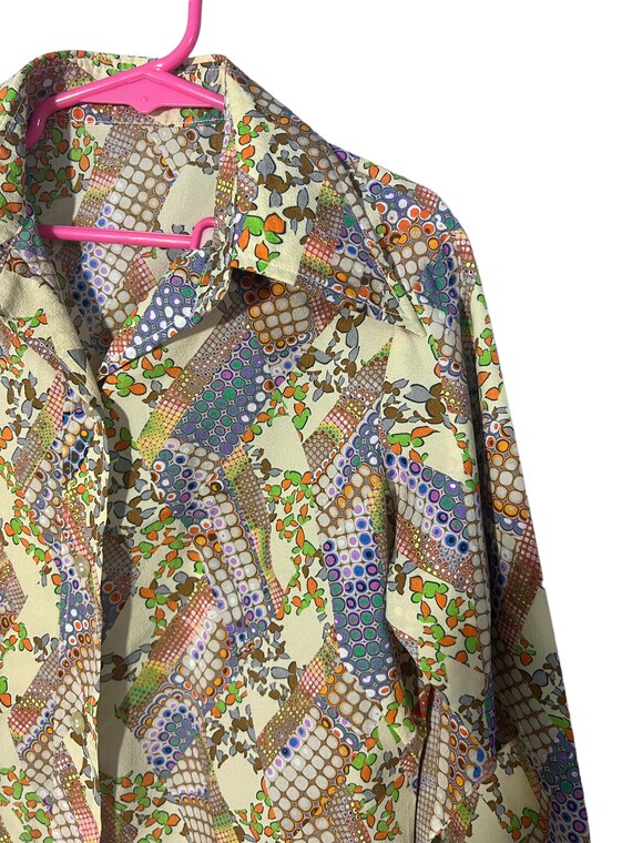 Vintage kids 70's butterfly collar shirt - Gem