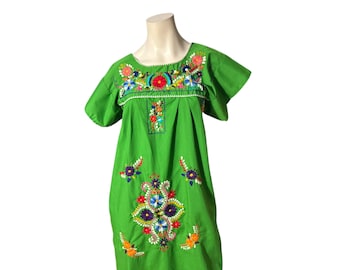 Mexican Dress Handmade - Embroidered Dress - Traditional Mexican Dress - Mexican  Dress up - Mexican Folk Dress More Sizes - Etsy