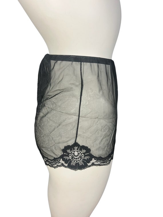 Vintage 50’s panties lingerie black M - image 2