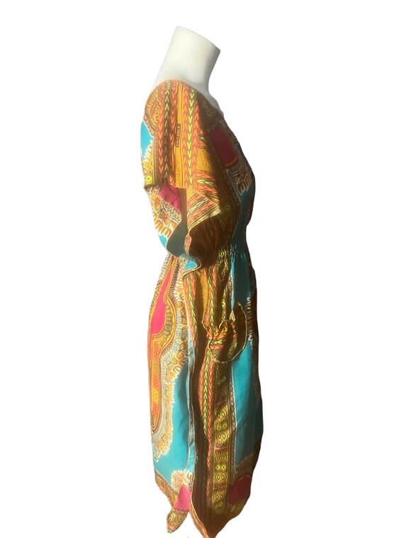 Vintage cotton hippie boho dress S M - image 6