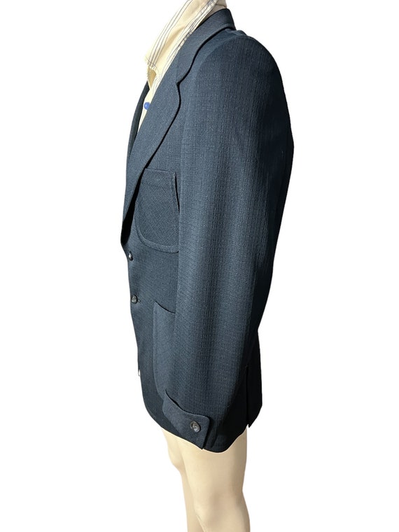 vintage 70’s blue suit jacket 40 R - image 6