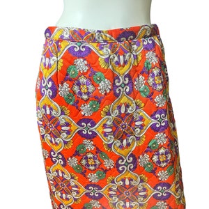 Vintage 1970&#39;s Quilted Long Skirt M