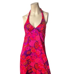 Vintage 70's halter dress maxi S High Tide