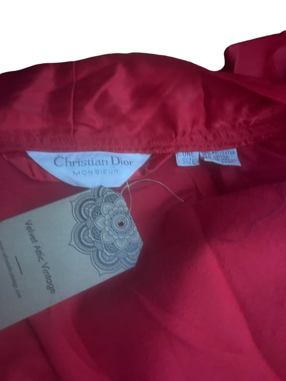 Vintage red Christian Dior men's robe - image 7