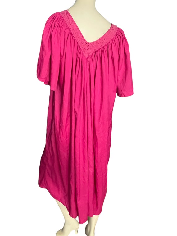 Vintage pink caftan dress one size - image 6