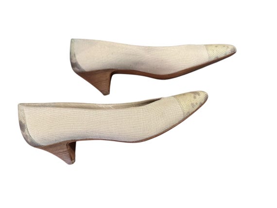 Vintage 80's tan heel shoes 9 N Anne Klein View 3