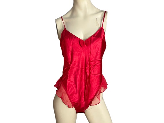 Vintage teddy lingerie red - Gem