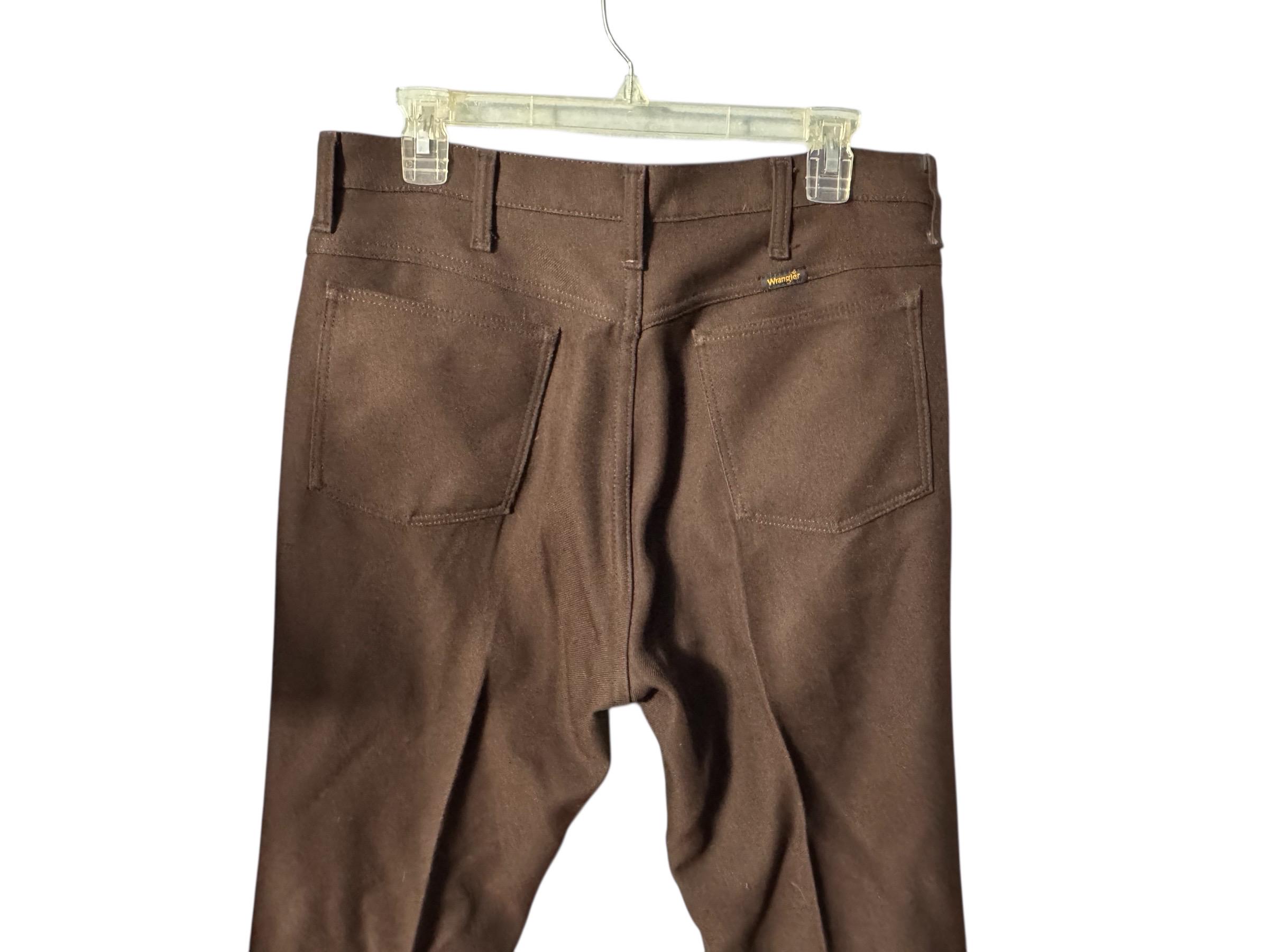 Vintage 70's Brown Wrangler Pants 34 X 27.5 - Etsy Israel