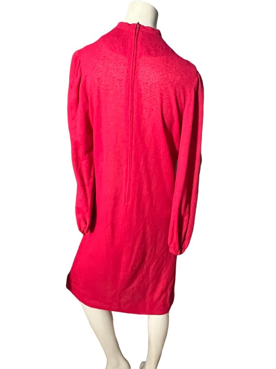 Vintage 70's pink terry cloth dress M Jeanne Durell View 5