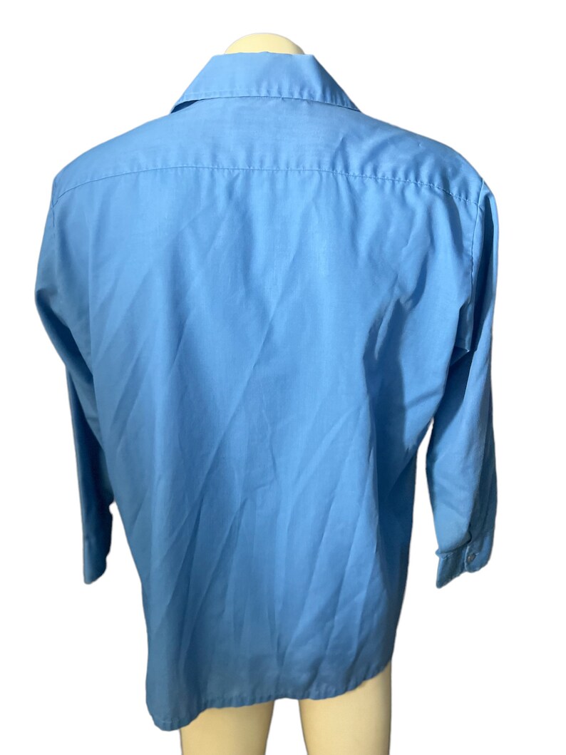 Vintage 60's blue Norgate men's shirt L image 5