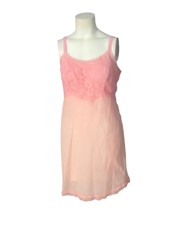 Vintage 50's pink slip Barbizon 14 1/2 L - image 2