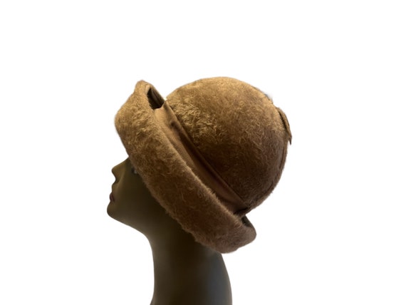 Vintage 60's Mr John hat taupe View 5