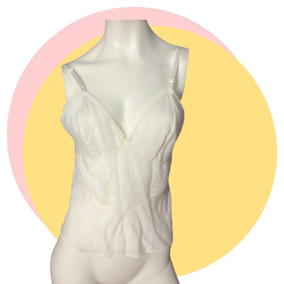 Vintage Deena camisole off white 38 - image 2