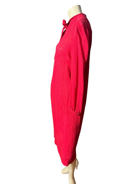 Vintage 70's pink terry cloth dress M Jeanne Durell View 6